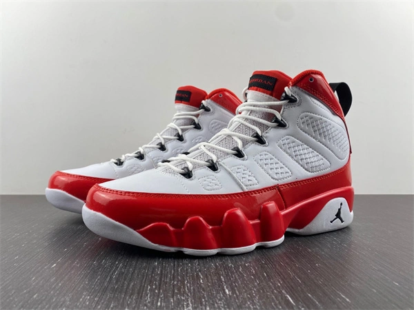 Premium Jordan 9 Retro White Gym Red 4063